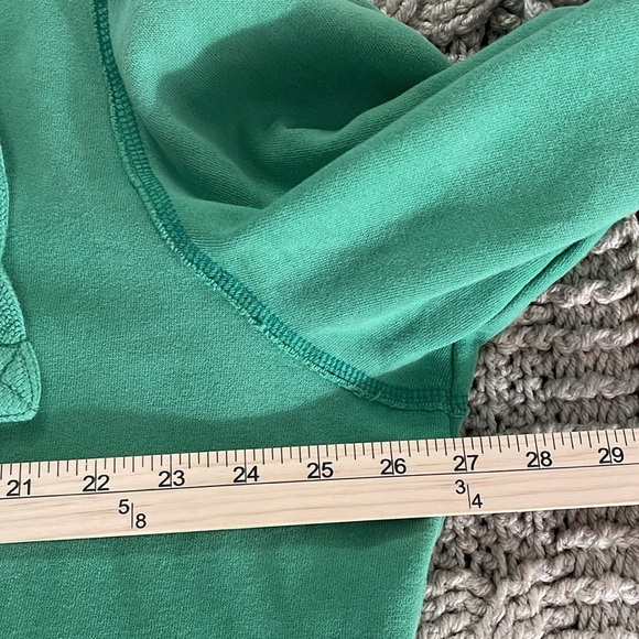 Aeropostale hoodie full zipper front men’s size XXL Green with logos, stained - Picture 11 of 14